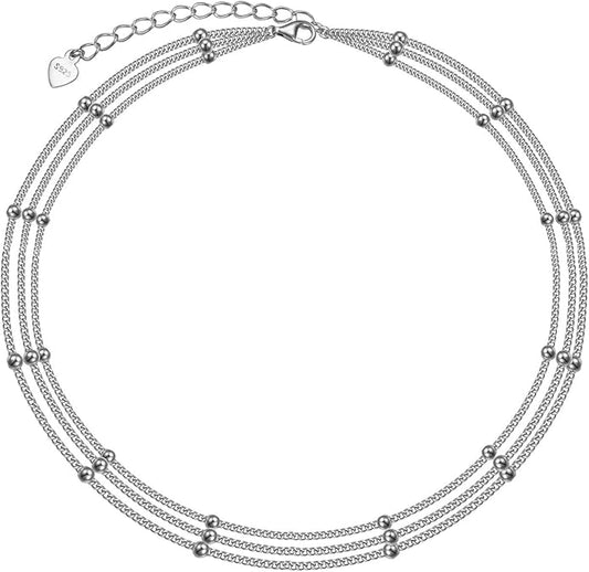 nklet for Women Girls Adjustable 9+1.5 ,Original 925 silver ,Inch Beach Foot Ankle Bracelet Simple Anklets